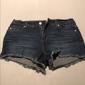Denim shorts